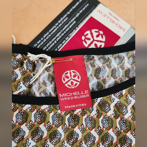 MICHELLE WINDHEUSER Mixed fabric dress in size 6 - Picture 14 of 16